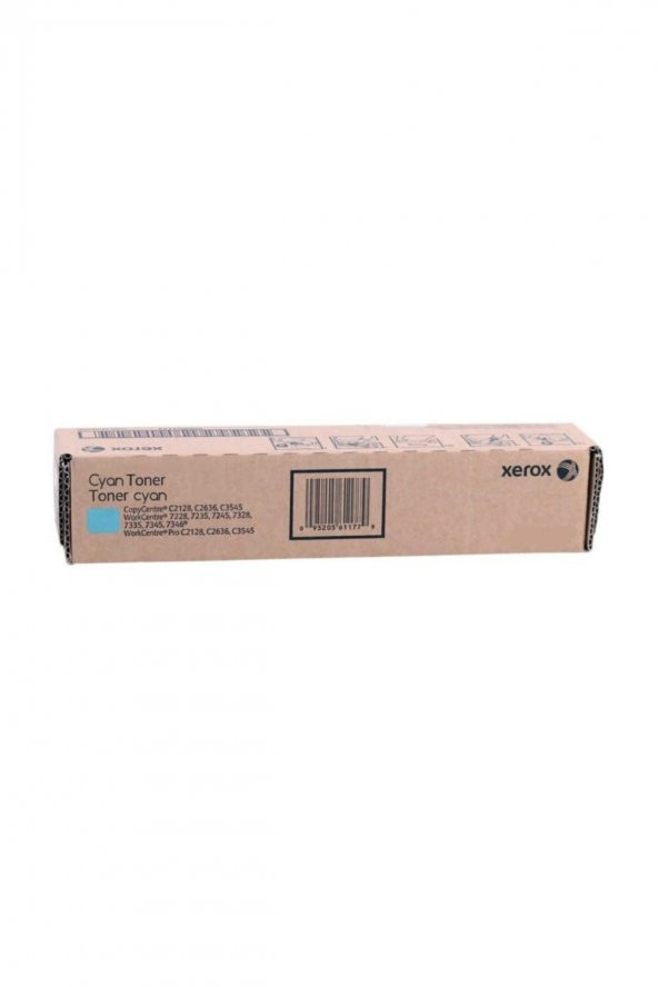 XEROX 006R01176 C2126 / C2128 / WC7328 / 7335 / 7345 MAVİ ORJİNAL TONER ürün görseli 1