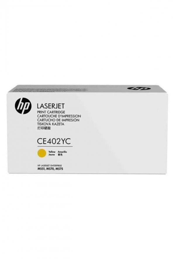 HP CE402YC (507A) SARI ORJİNAL TONER-Yüksek Kapasite ürün görseli 1