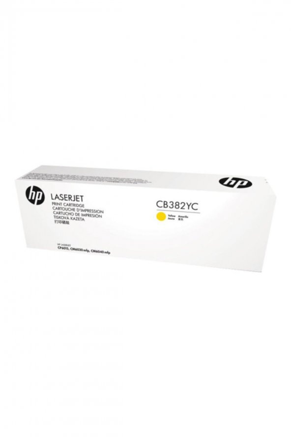 HP CB382YC (824A) SARI ORJİNAL TONER CP6015-CM6030-CM6040 ürün görseli 1