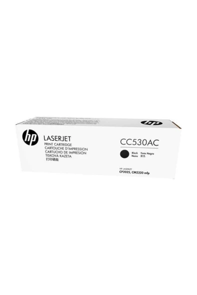HP CC530AC SİYAH ORJİNAL TONER (Özel Sözleşme Ürünü) - CP2025 / CM2320 ürün görseli 1