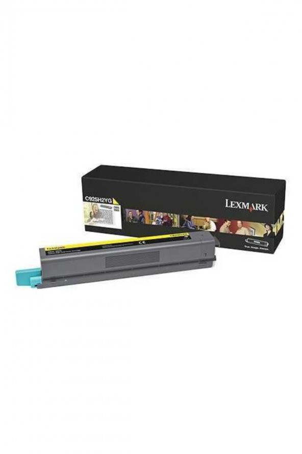LEXMARK C925 C925H2YG SARI ORJİNAL TONER ürün görseli 1