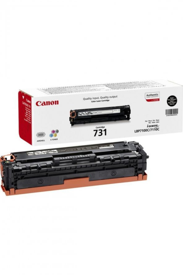 CANON CRG-731BK SİYAH ORJİNAL TONER - LBP7100/LBP7110 /MF8280 ürün görseli 1