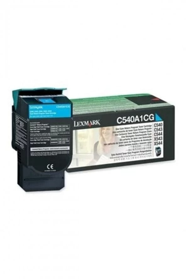 LEXMARK C540A1CG MAVİ ORJİNAL TONER-C540/C543/C544/X543/X544/X546 ürün görseli 1