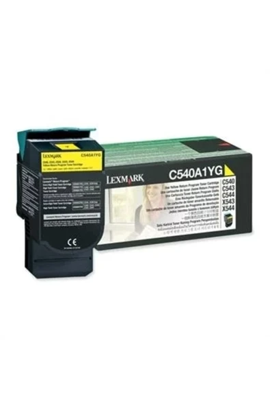 LEXMARK C540A1YG SARI ORJİNAL TONER-C540/C543/C544/X543/X544/X546 ürün görseli 1