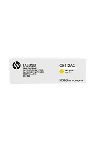HP CE412AC (305A) SARI ORJİNAL TONER-M351/M375/M451/M475 ürün görseli 1