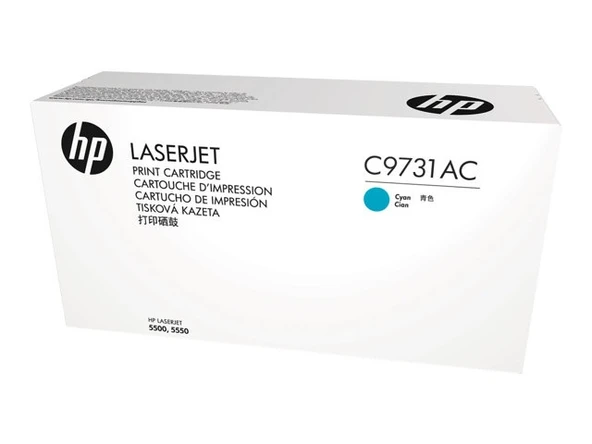 HP C9731AC MAVİ ORJİNAL TONER- LaserJet 5500 / 5550 ürün görseli 1