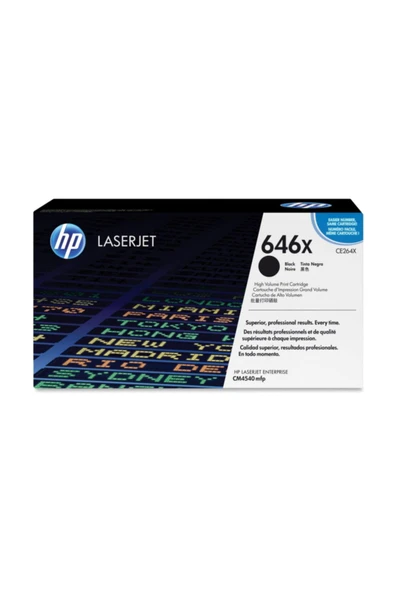 HP CE264X (646X) SİYAH ORJİNAL TONER CM4540 / CM4540F ürün görseli 1