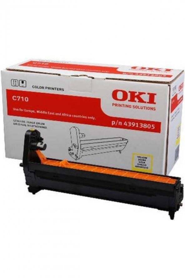OKI C710 43913805 SARI ORJİNAL DRUM ÜNİTESİ ürün görseli 1