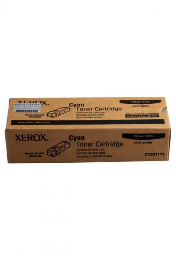 XEROX 6125 106R01335 MAVİ ORJİNAL TONER ürün görseli 1