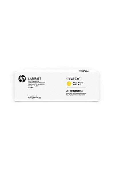 HP CF412XC (410X) SARI ORJİNAL TONER Yüksek Kap. M452 / M477 ürün görseli 1