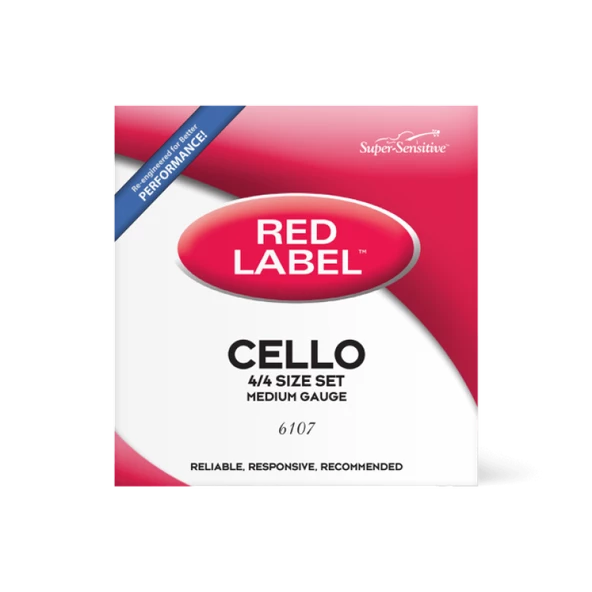 Daddario 6107 Cello Tel Seti, Red Label, 4/4, Medium ürün görseli 1