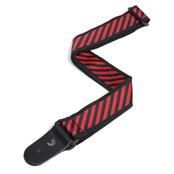 Planetwaves 50SJP03 Gitar Askısı, 50mm Dokuma, Jaquard On Polypro Red ürün görseli 1