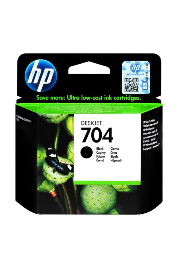 HP 704 CN692A SİYAH ORJİNAL KARTUŞ ürün görseli 1