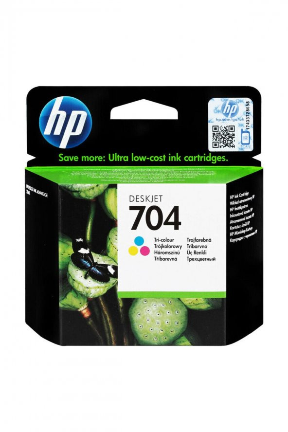 HP 704 CN693A RENKLİ ORJİNAL KARTUŞ ürün görseli 1