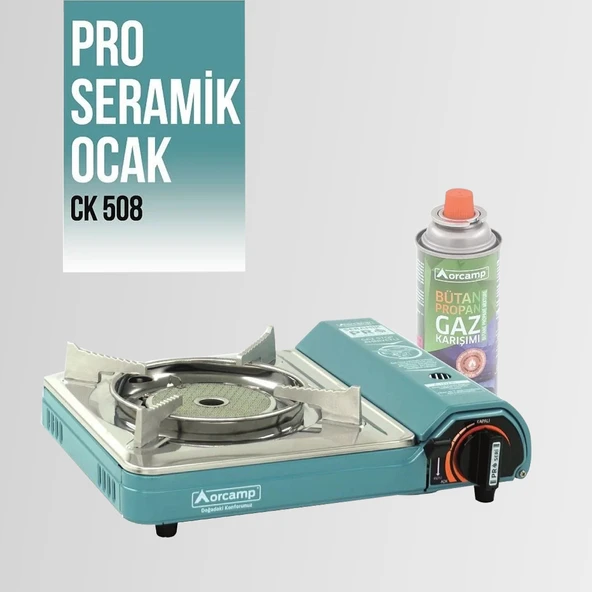 CK-508 Orcamp Seramik Tekli Portatif Kamp Ocak Gaz Stop Emniyetli ürün görseli 1