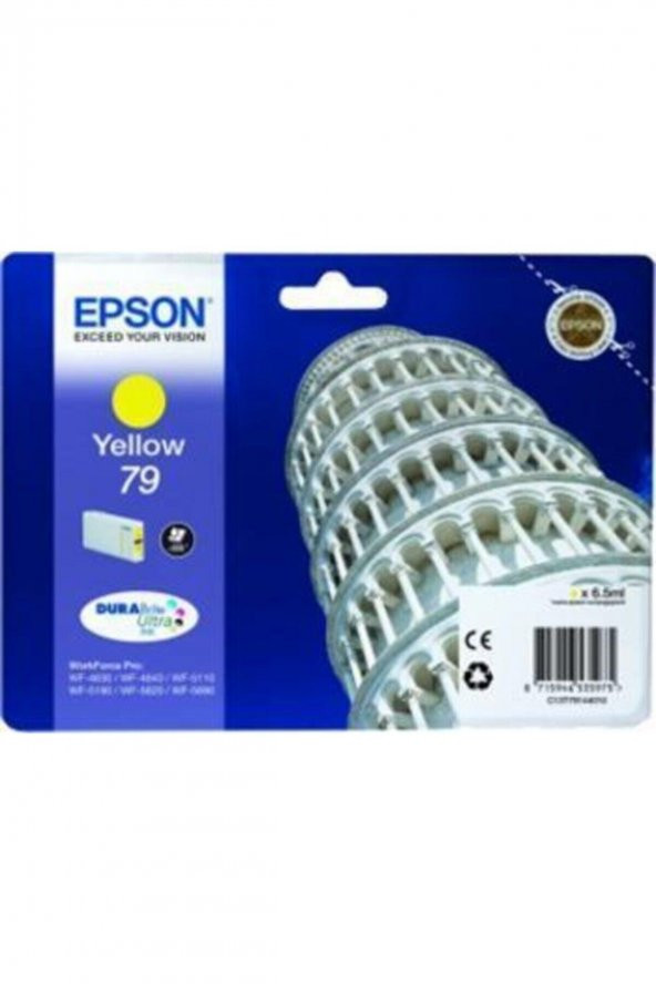 EPSON 79 CT79144010 SARI KARTUŞ WF-4630/WF-4640/WF-5110 ürün görseli 1