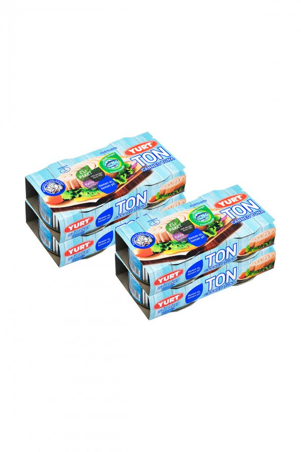 YURT - TON BALIĞI İRİ PARÇALI 320 GR 2Lİ PAKET x 4 ADET ürün görseli 1