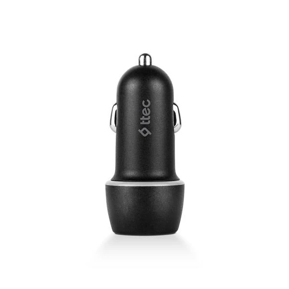 Ttec 2CKS21S SmartCharger Duo 3.1A Araç Şarj Aleti Çift USB Siyah - Resim 5