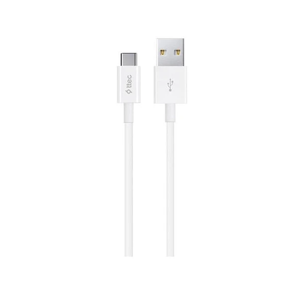 Ttec 2DK12B Type-c USB Kablosu Beyaz ürün görseli 1