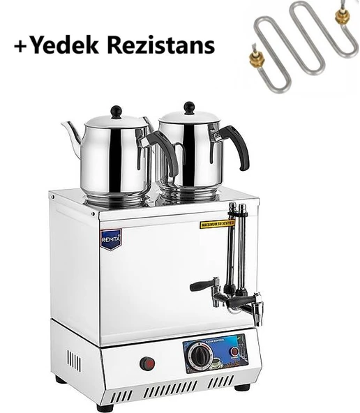 Remta Remta EP05 40 Model Çift Demlikli Elektrikli Çay Kazanı 28 LT + YEDEK REZİSTANS ürün görseli 1