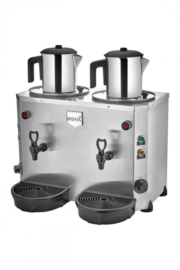 Remta 2 Demlikli 9+9 lt Jumbo Çay Makinesi DE15 ürün görseli 1