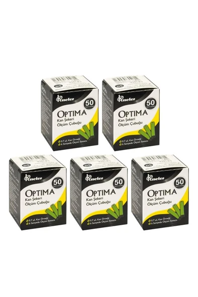 Okmeter Optima Test Stribi 50 Adet 5'Li PAKET (SKT:06/2027) ürün görseli 1