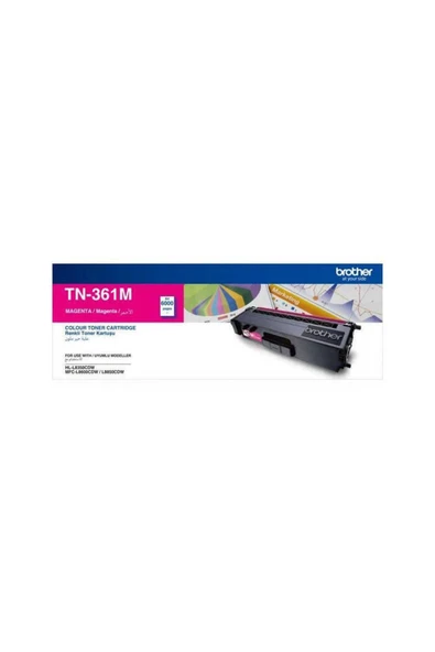 Brother TN-361M Kırmızı Orjinal Toner DCP-L8450, HL-L8250, HL-L8350, MFC-L8650 ürün görseli 1