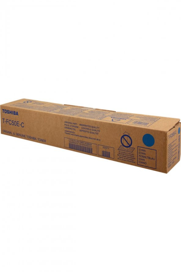 Toshiba T-FC50E-C Mavi Orjinal Fotokopi Toneri  E-Studio 2555c, 3055c, 3555c, 5055c ürün görseli 1
