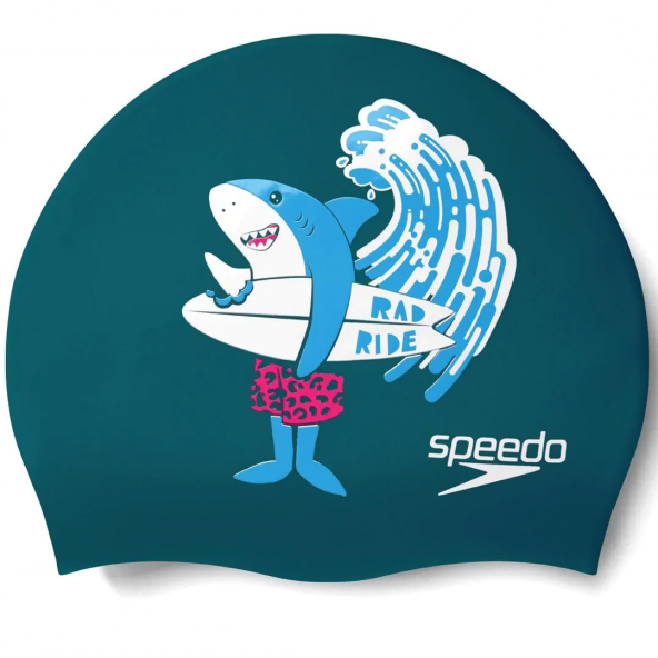 SPEEDO UNISEX SİLİKON BONE SLOGAN PRT CAP JU BLUE 8-0838614637 ürün görseli 1