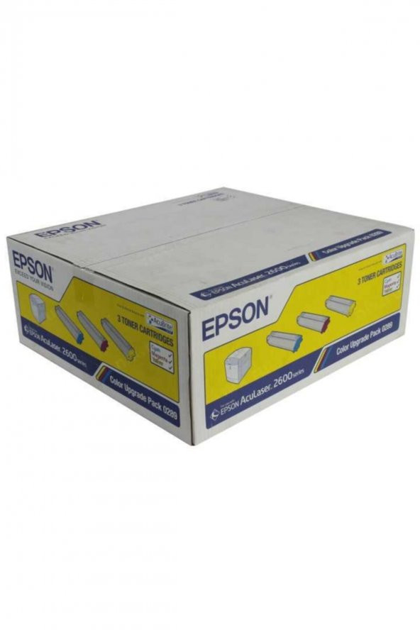EPSON 2600 SERİSİ S050289 3 RENK EKONOMİK ORJİNAL TONER-C/M/Y ürün görseli 1