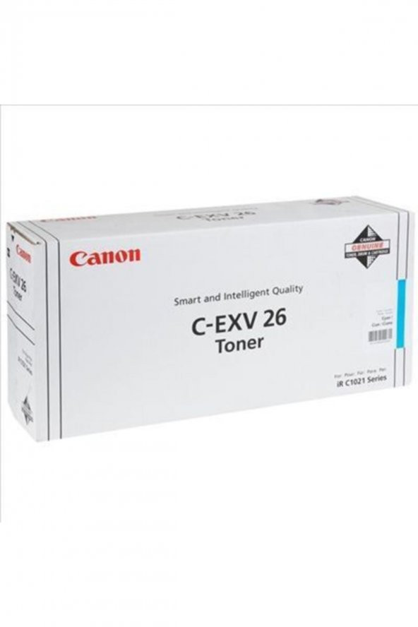 Canon C-EXV26C (1659B006AA) Mavi Orjinal Toner - IR-C1021 / IR-C1022  ürün görseli 1
