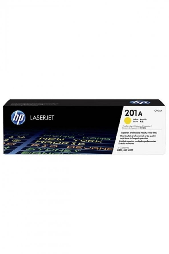HP CF402A (201A) SARI ORJİNAL TONER Laserjet Pro M252 / M277 ürün görseli 1