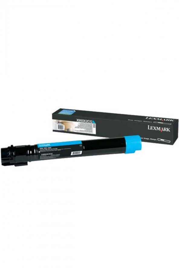 LEXMARK X950X2CG MAVİ ORJİNAL TONER - X950de / X952de / X954de ürün görseli 1