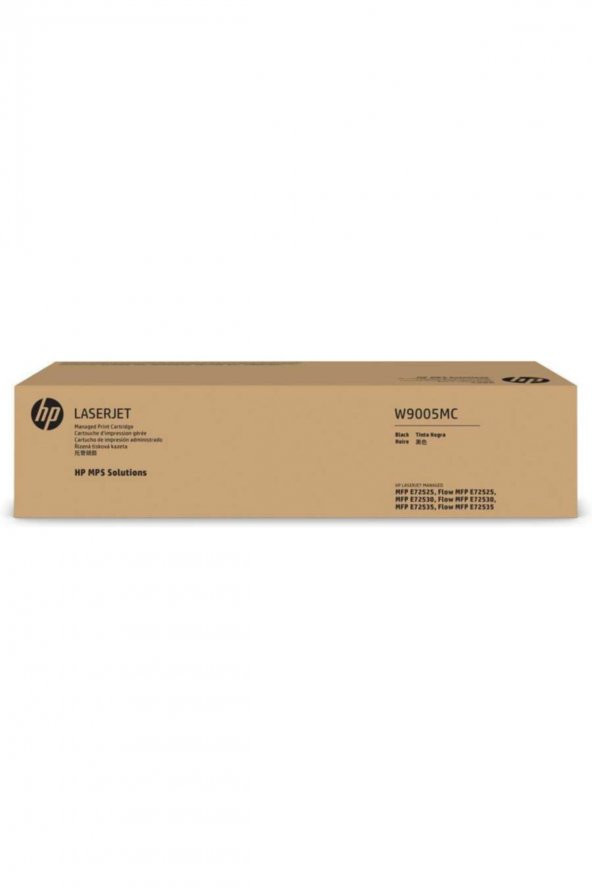 HP W9005MC Siyah Managed Toner Laserjet E72525, E72530, E72535 ürün görseli 1