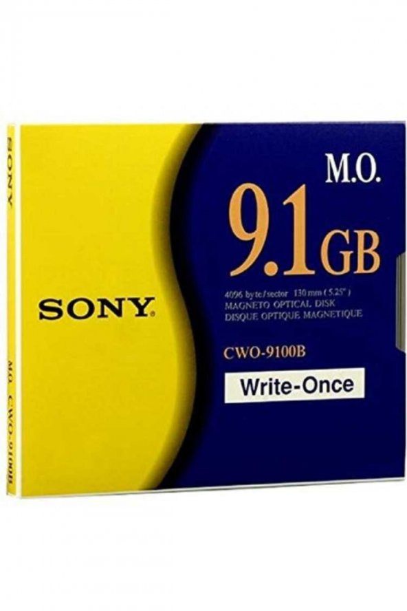 Sony CWO-9100B 4096 B/S Worm Manyetik Optik Disk 9.1 GB ürün görseli 1