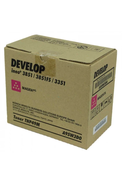 Develop TNP49M Kırmızı Orjinal Toner Ineo +3851, +3851FS, +3351 (A95W3D0) ürün görseli 1