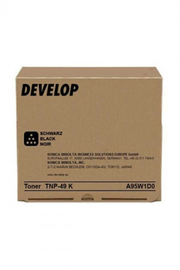 Develop TNP49K Siyah Orjinal Toner Ineo +3851, +3851FS, +3351 (A95W1D0) ürün görseli 1