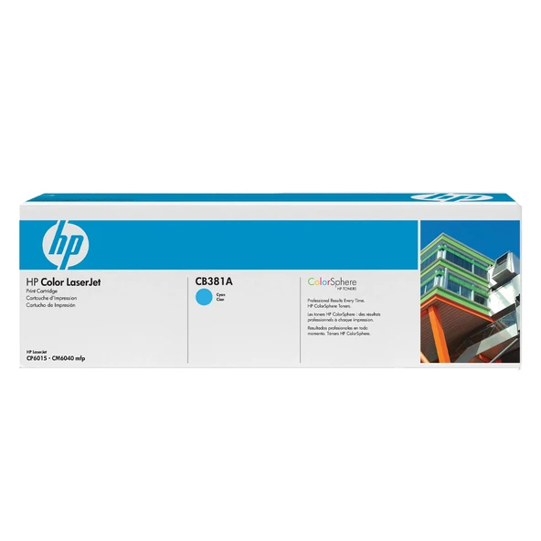 HP CB381A (824A) MAVİ ORJİNAL TONER CP6015-CM6030-CM6040 (B) ürün görseli 1
