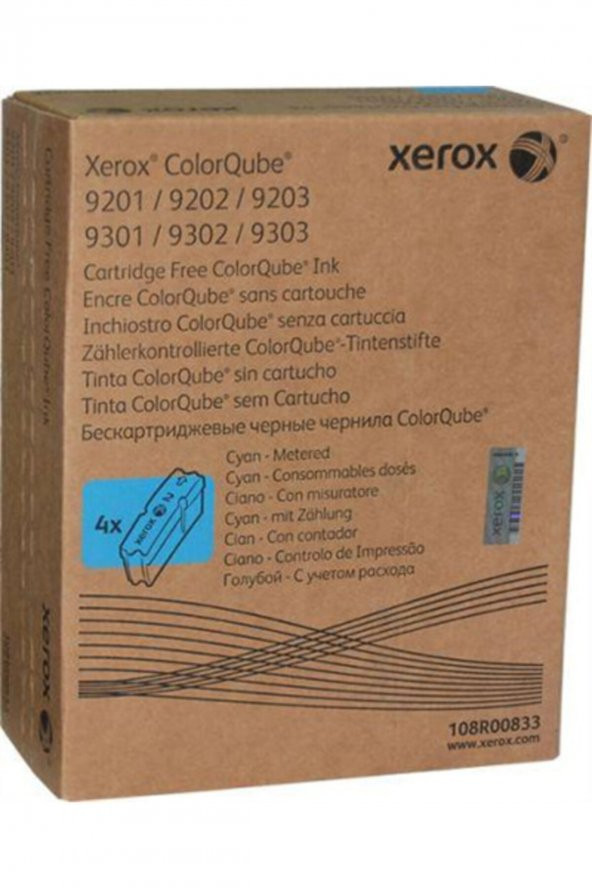 XEROX 108R00833 Colorqube 9201 MAVİ ORJİNAL TONER Metered ürün görseli 1
