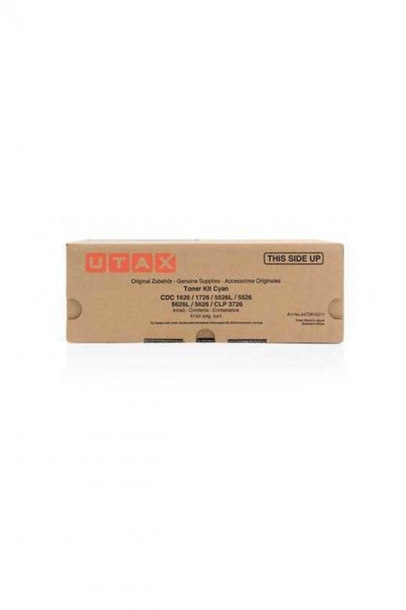 UTAX CLP-3726, CDC-1626 / 1726 / 5526L/ 5626 MAVİ ORJİNAL TONER Triumph Adler DCC-2626 / 2726 ürün görseli 1