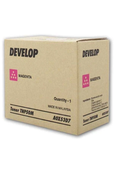 DEVELOP TNP50M KIRMIZI ORJİNAL TONER Ineo +3100 (A0X53D7) ürün görseli 1