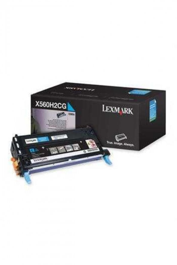 LEXMARK X560H2CG MAVİ ORJİNAL TONER 10.000 Sayfa ürün görseli 1