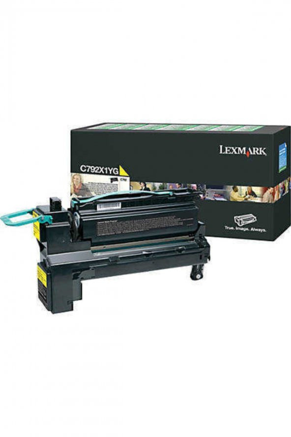 LEXMARK C792X1YG SARI ORJİNAL TONER Yüksek Kapasite ürün görseli 1