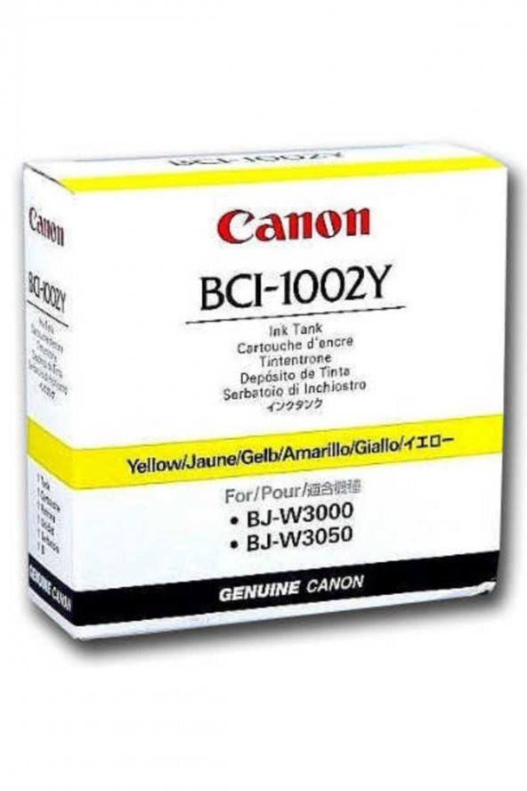 CANON BCI-1002Y SARI KARTUŞ W3000 / W3050 ürün görseli 1