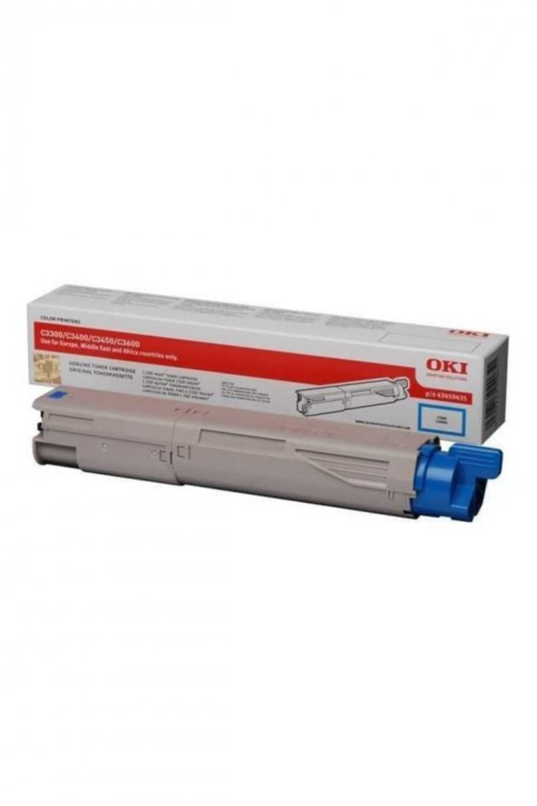 OKI C3300 / C3400 / C3450 MAVİ ORJİNAL TONER (43459407) ürün görseli 1