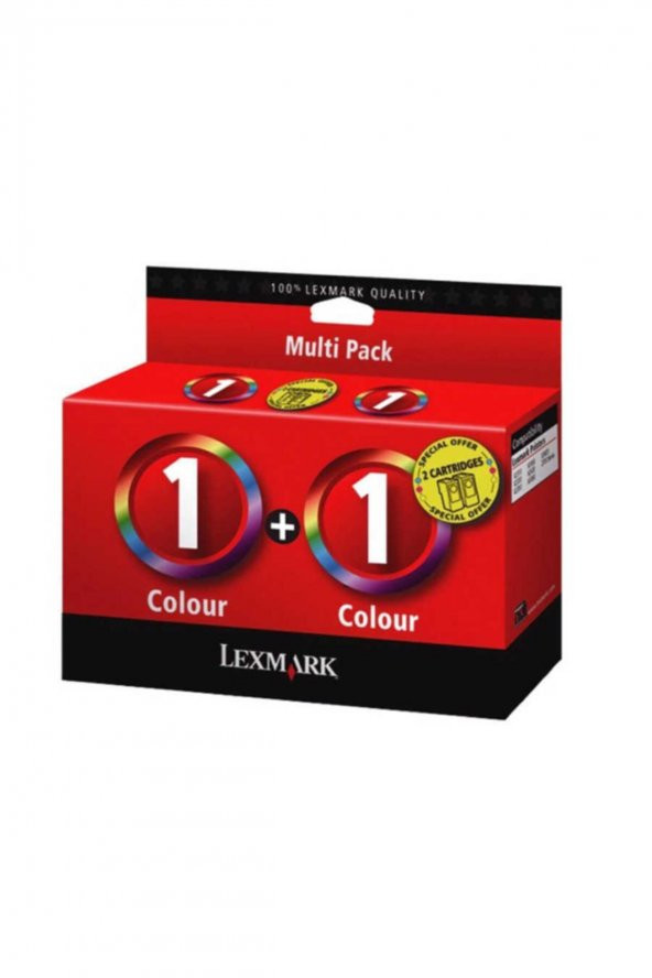 LEXMARK 1 RENKLİ KARTUŞ 2li PAKET (80D2955) X2300 / X2310 / 2330 / 2350 ürün görseli 1