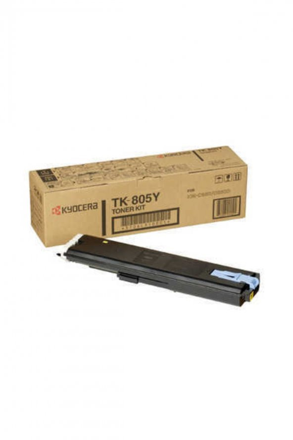KYOCERA TK-805Y SARI ORJİNAL TONER KM-C850 ürün görseli 1