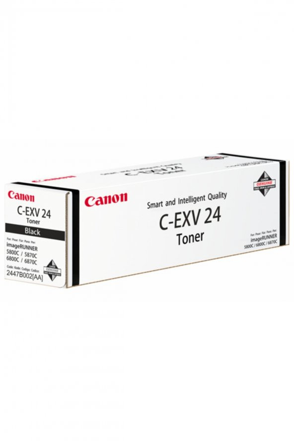 CANON C-EXV24BK SİYAH ORJİNAL TONER IR-C5068, C5058, C5800, C5870, C6880, C5880 ürün görseli 1