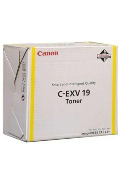 CANON C-EXV19Y SARI ORJİNAL TONER imagePRESS C1 ürün görseli 1