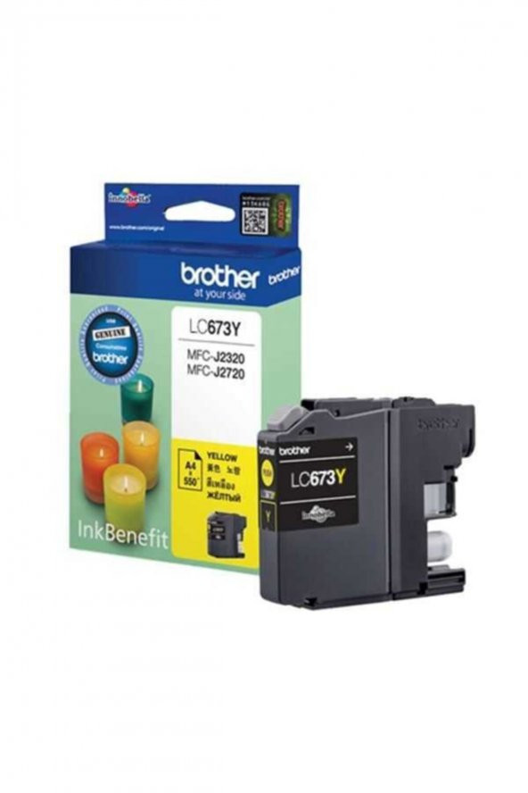 BROTHER LC673Y SARI ORJİNAL KARTUŞ MFC-J2720 / MFC-J2320 ürün görseli 1